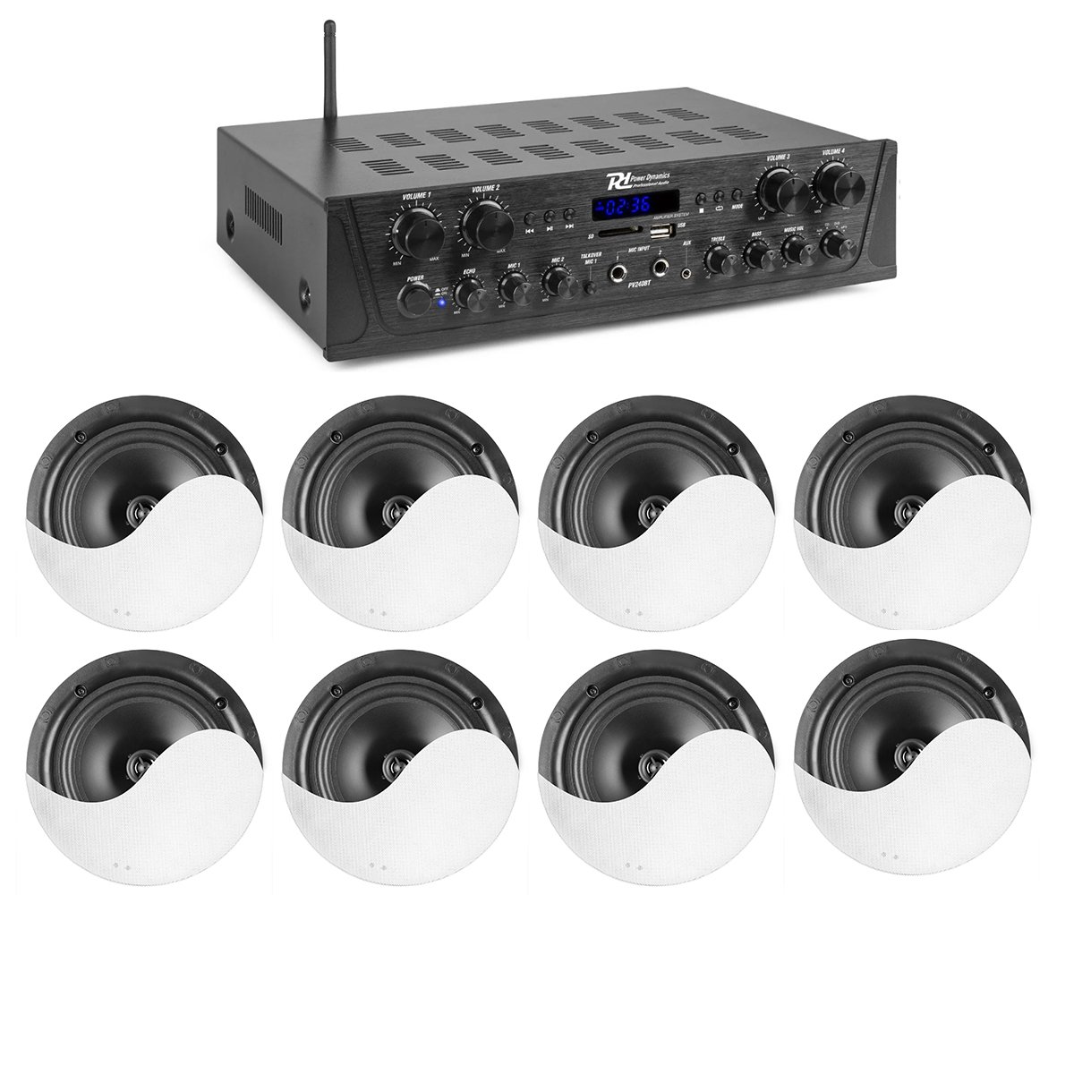Multi-zone Audio System w 8 speakers